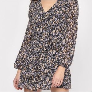 Floral long sleeved dress from Dynamite